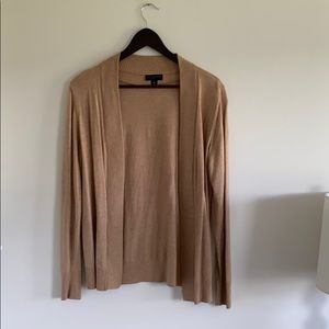 tan cardigan